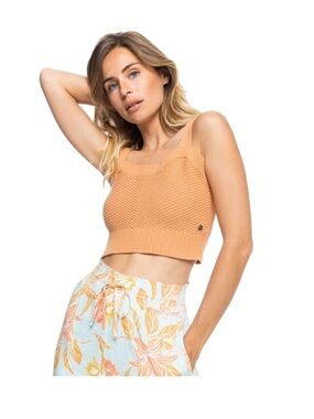 Roxy Rust Knit Crop Tank - Women's Burnt Orange